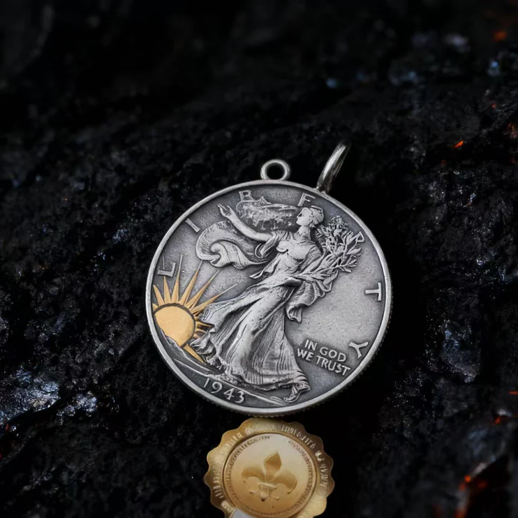 Walking Liberty Half Dollar Coin Ring/Necklace/Bangle