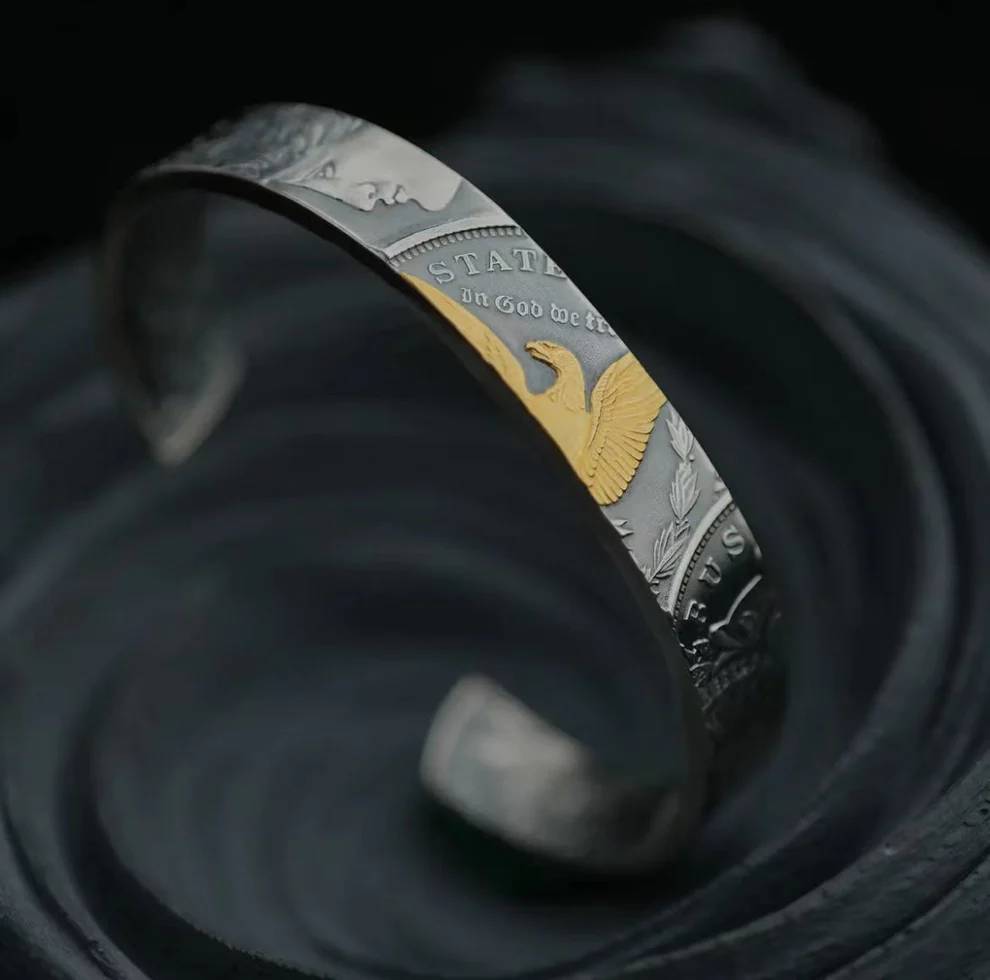 Handmade Morgan Bangle/Ring - Adjustable Open Design | One Size Fits Most