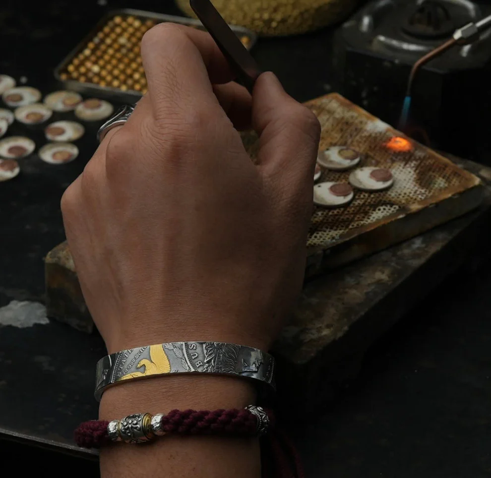 Handmade Morgan Bangle/Ring - Adjustable Open Design | One Size Fits Most