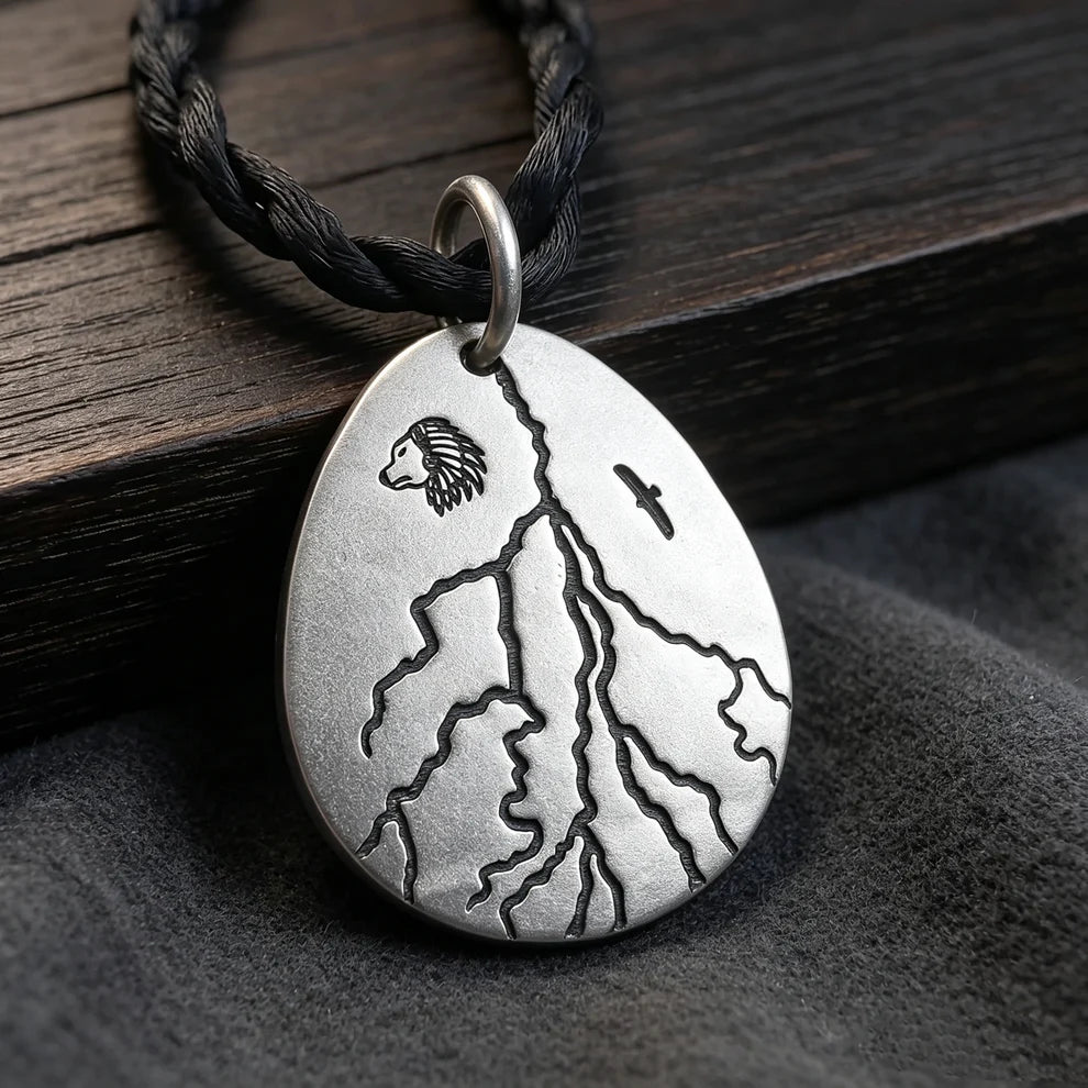 999 Sterling Silver American Eagle Pendant—Handcrafted with Necklace