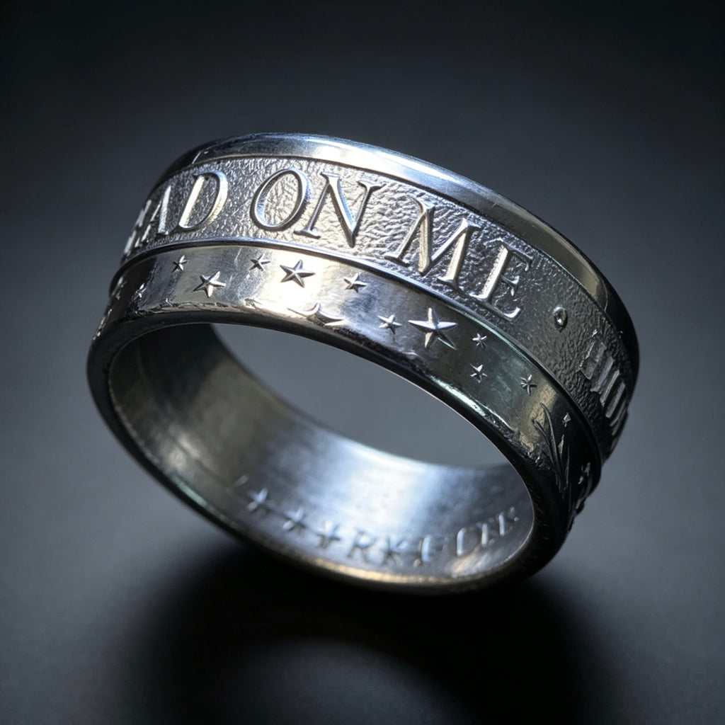 “Don’t Tread on Me” 1/2 Ounce Silver Coin Ring