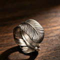 Retro Southwest Tribal Feather Adjustable Ring