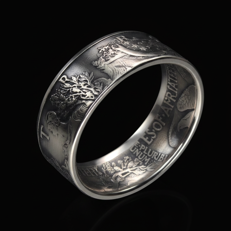 Walking Liberty Half Dollar Coin Ring/Necklace/Bangle