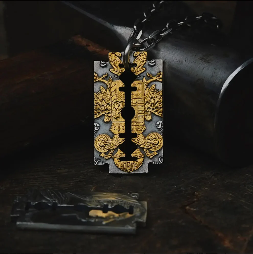 Double Eagle Blade Necklace (Chain included)