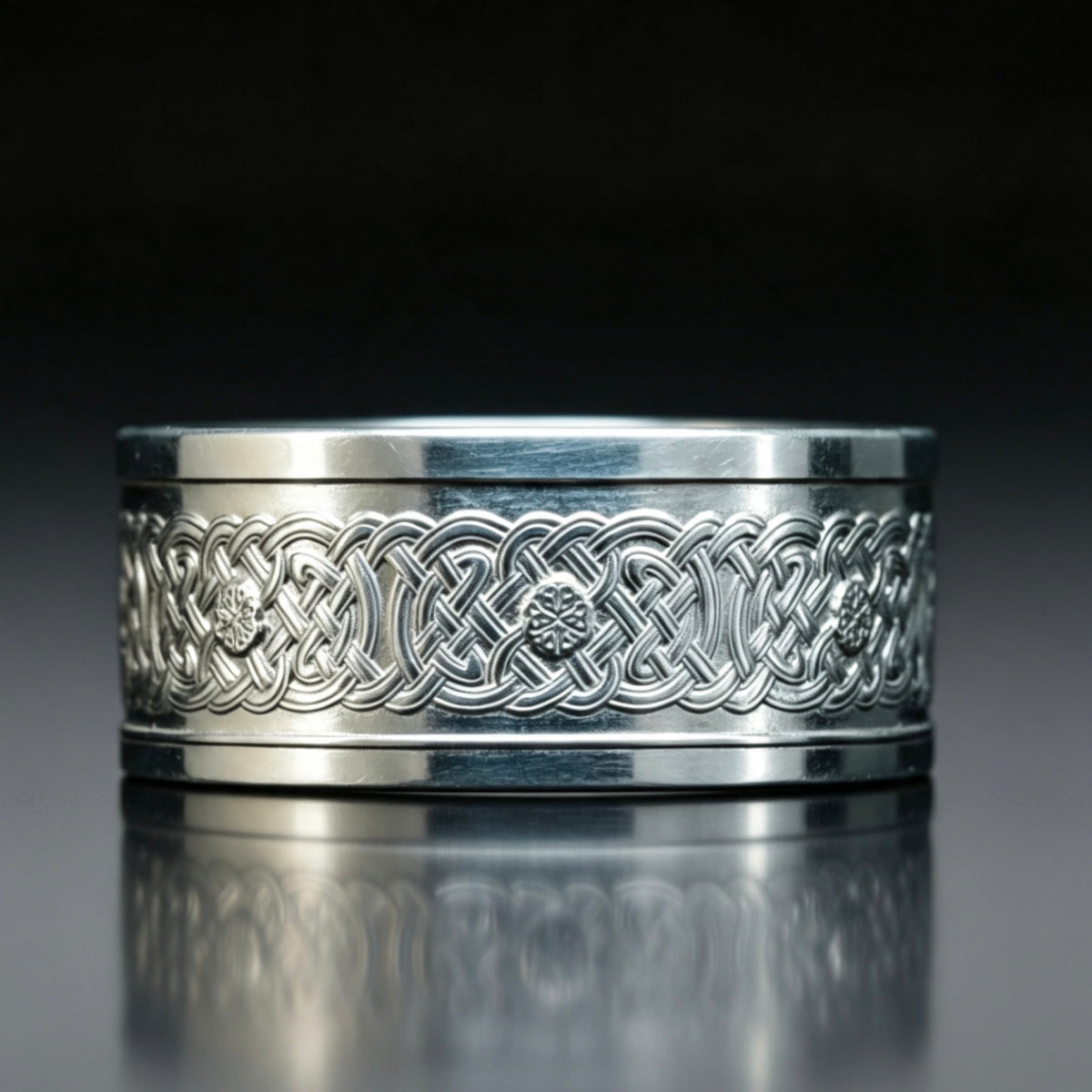 999 Pure Silver Norse God Freya Silver Coin Ring – 1/10 Ounce Fine Silver Vintage Coin Band