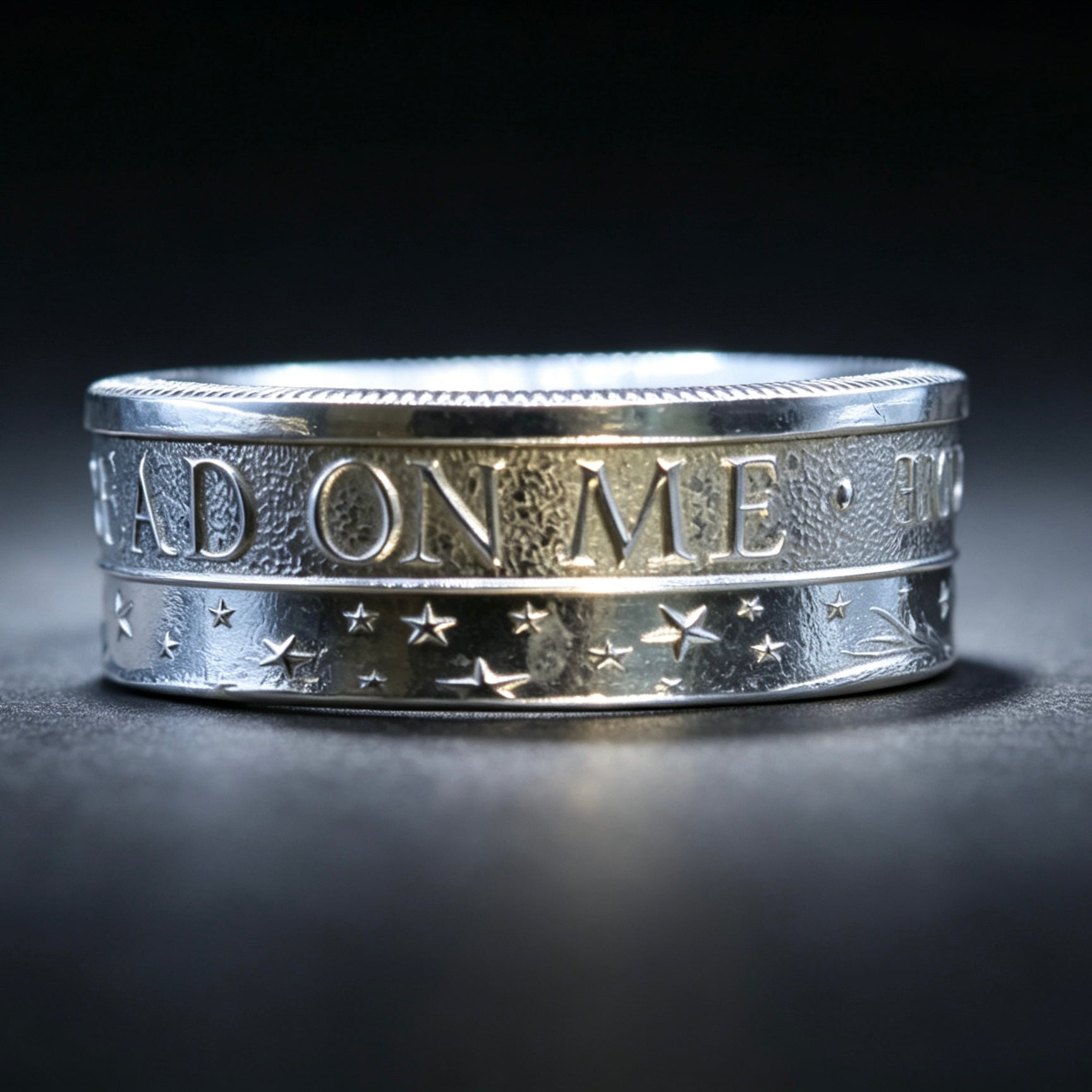 “Don’t Tread on Me” 1/2 Ounce Silver Coin Ring