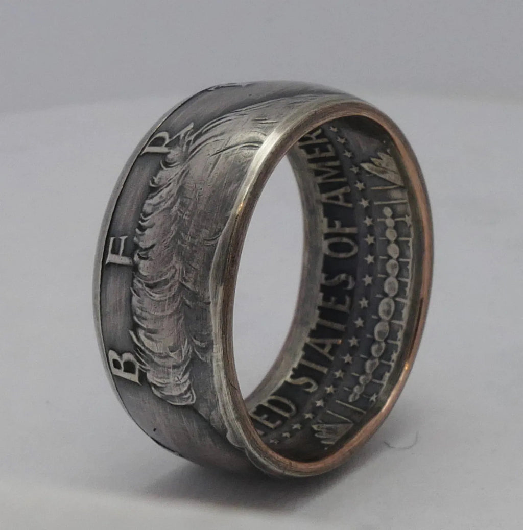 Kennedy Silver Half Dollar Coin Ring