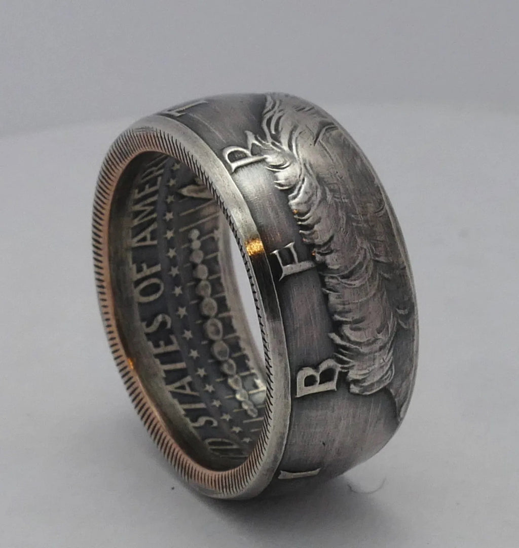 Kennedy Silver Half Dollar Coin Ring