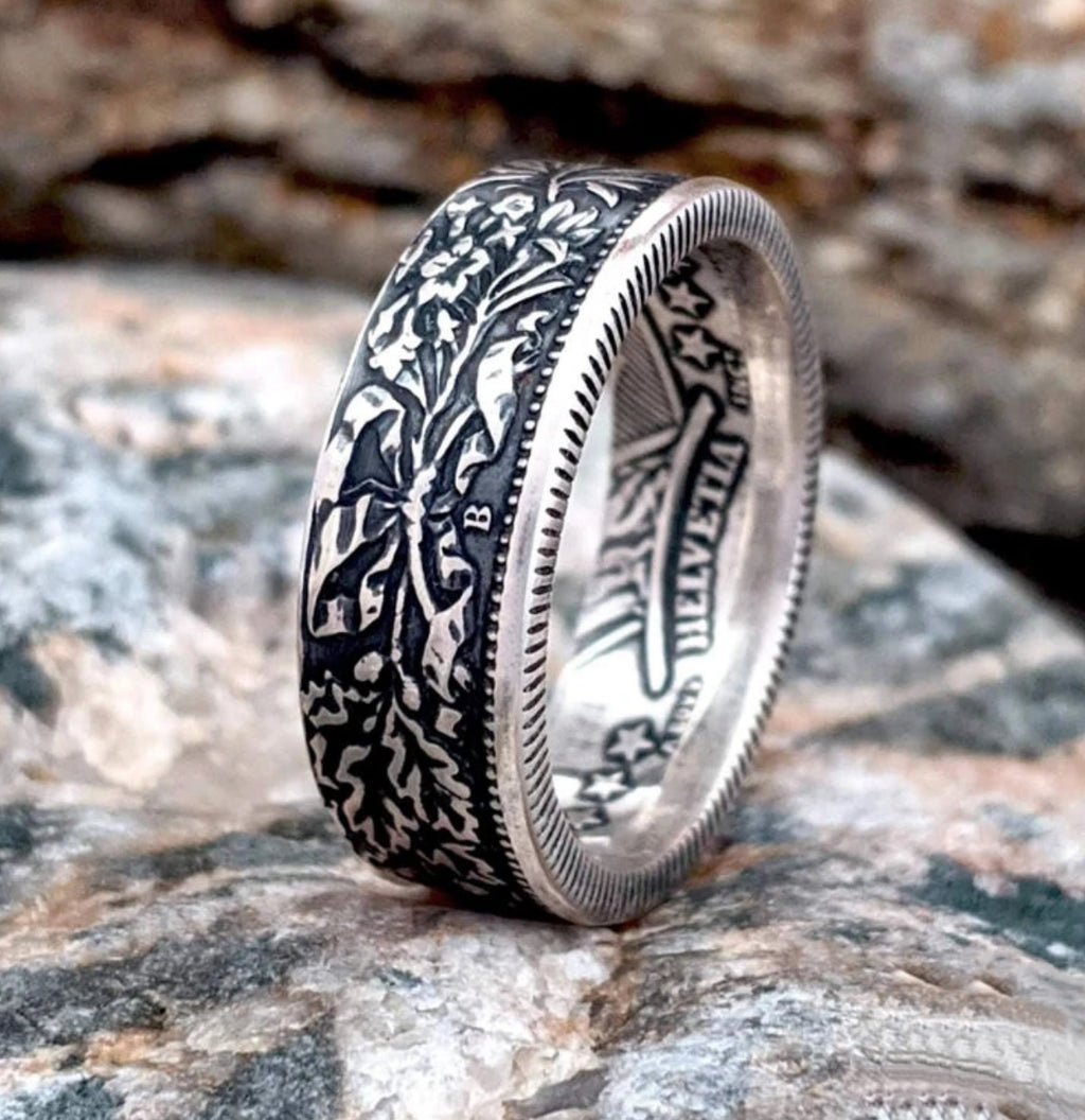Swiss 2 franc Coin Ring