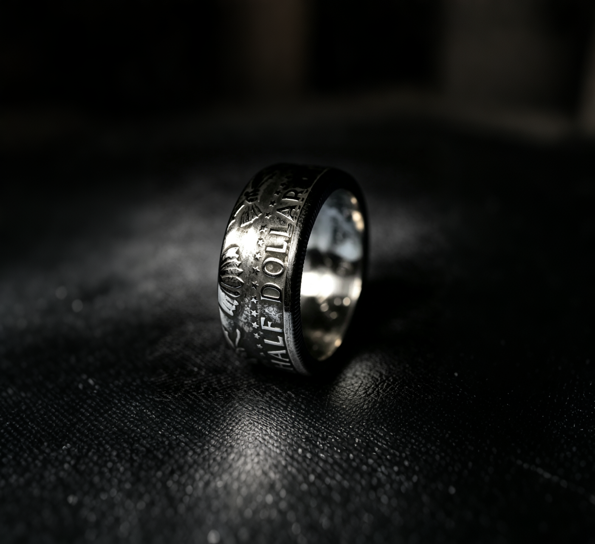 Kennedy Silver Half Dollar Coin Ring｜Front&Reverse