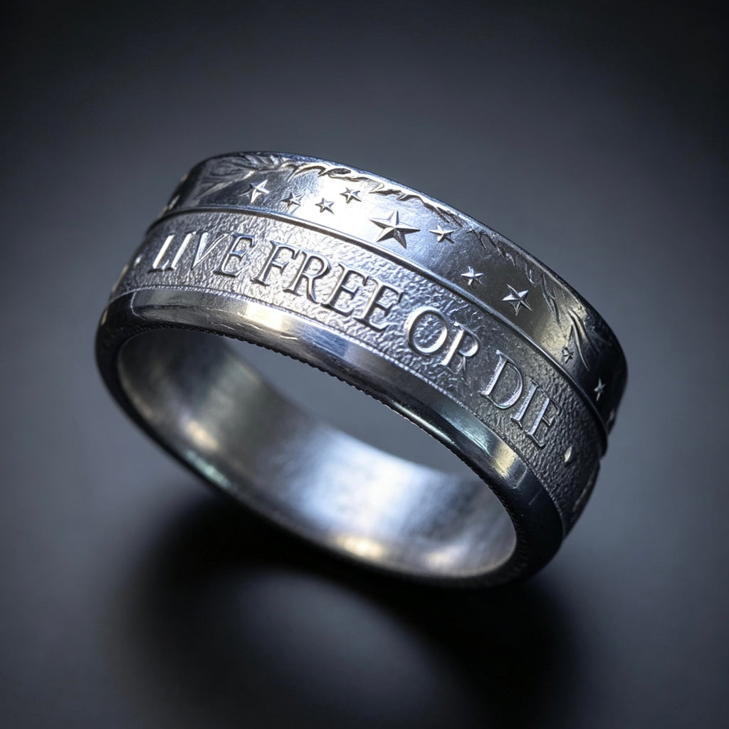“Don’t Tread on Me” 1/2 Ounce Silver Coin Ring