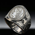 1878 Liberty of the Americas Peace Coin Replica Ring