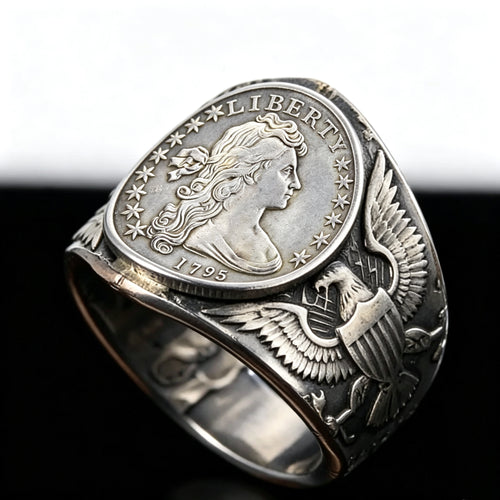 1795 Liberty of the Americas Peace Coin Replica Ring