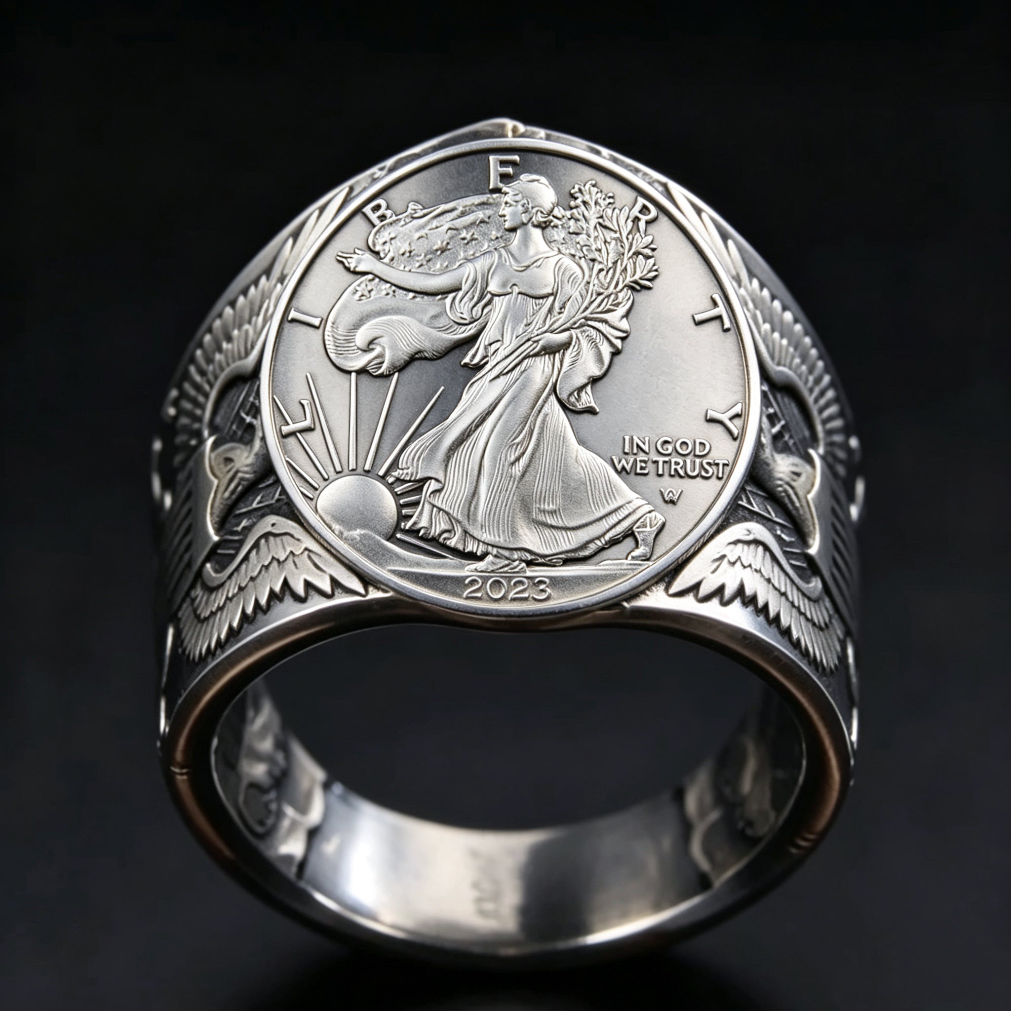 2023 S Edition 1 oz American Eagle Silver Coin Ring