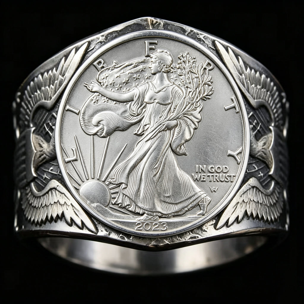 2023 S Edition 1 oz American Eagle Silver Coin Ring
