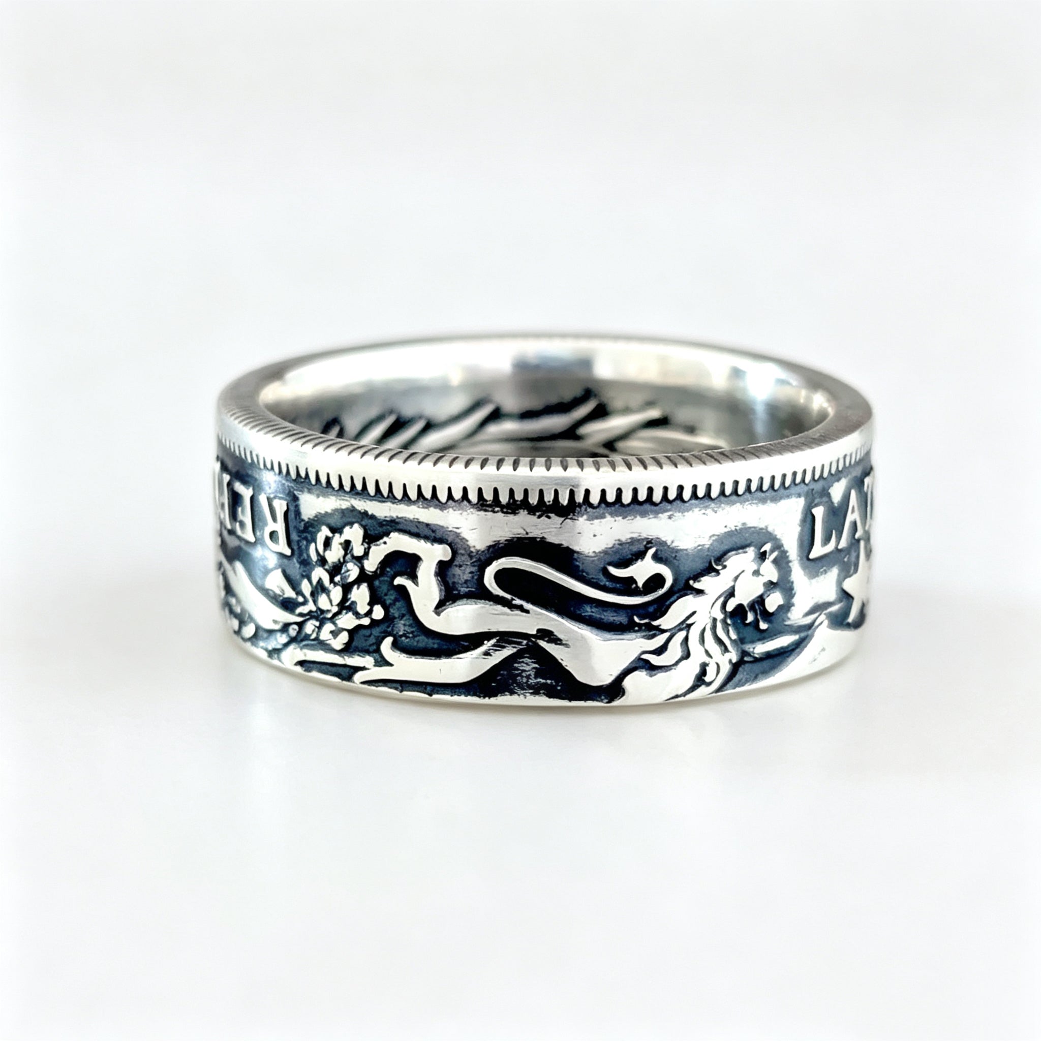 Latvian 2 Lati Coin Ring