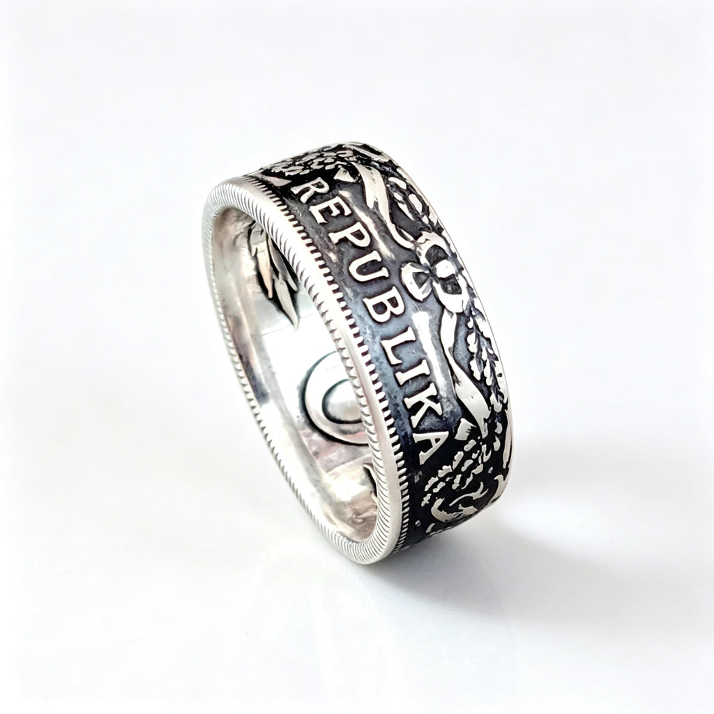 Latvian 2 Lati Coin Ring