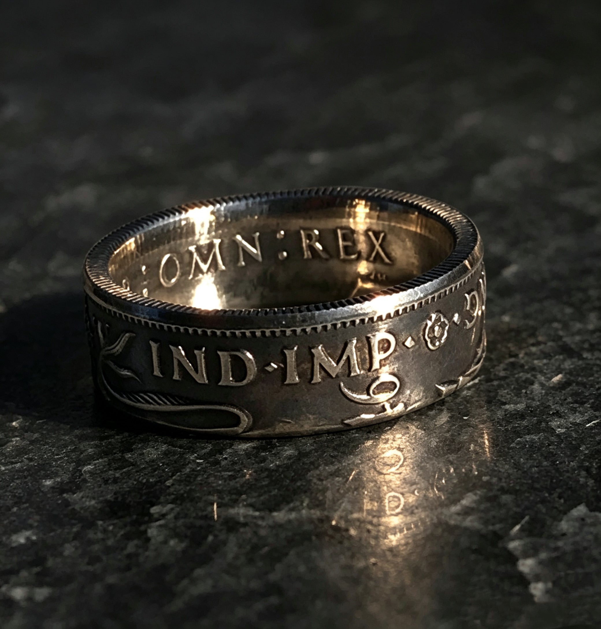 Vintage 1-Shilling Coin Ring