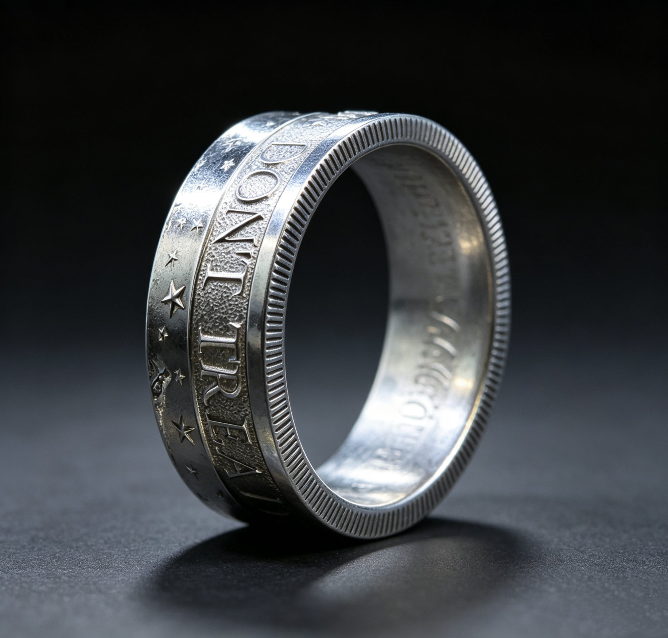 “Don’t Tread on Me” 1/2 Ounce Silver Coin Ring