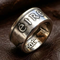 🇮🇪Irish Hunter Coin Ring | 1963 Irish Half Crown 2/6 Ireland EIRE coin