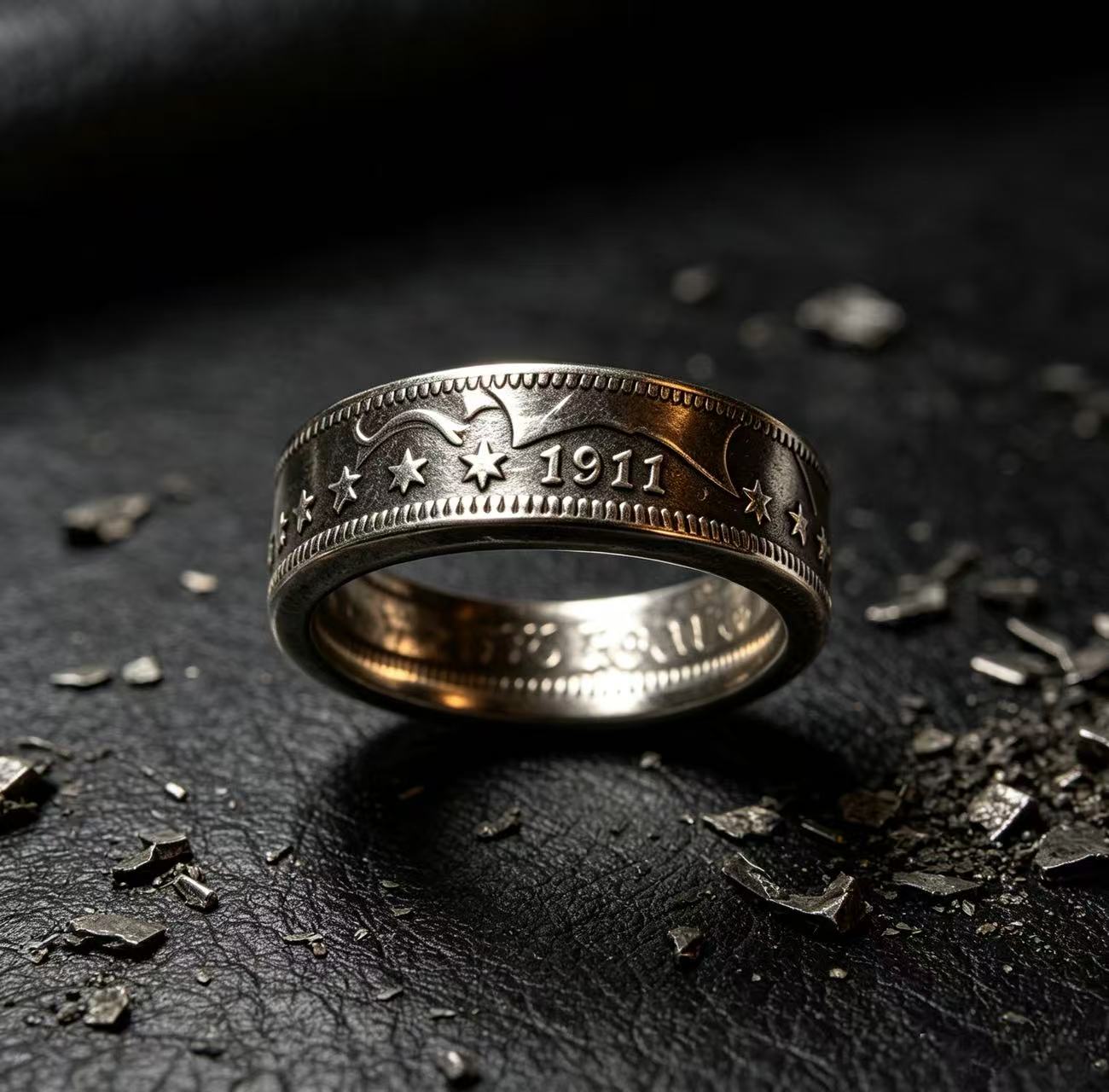 Barber Quarter Coin Ring