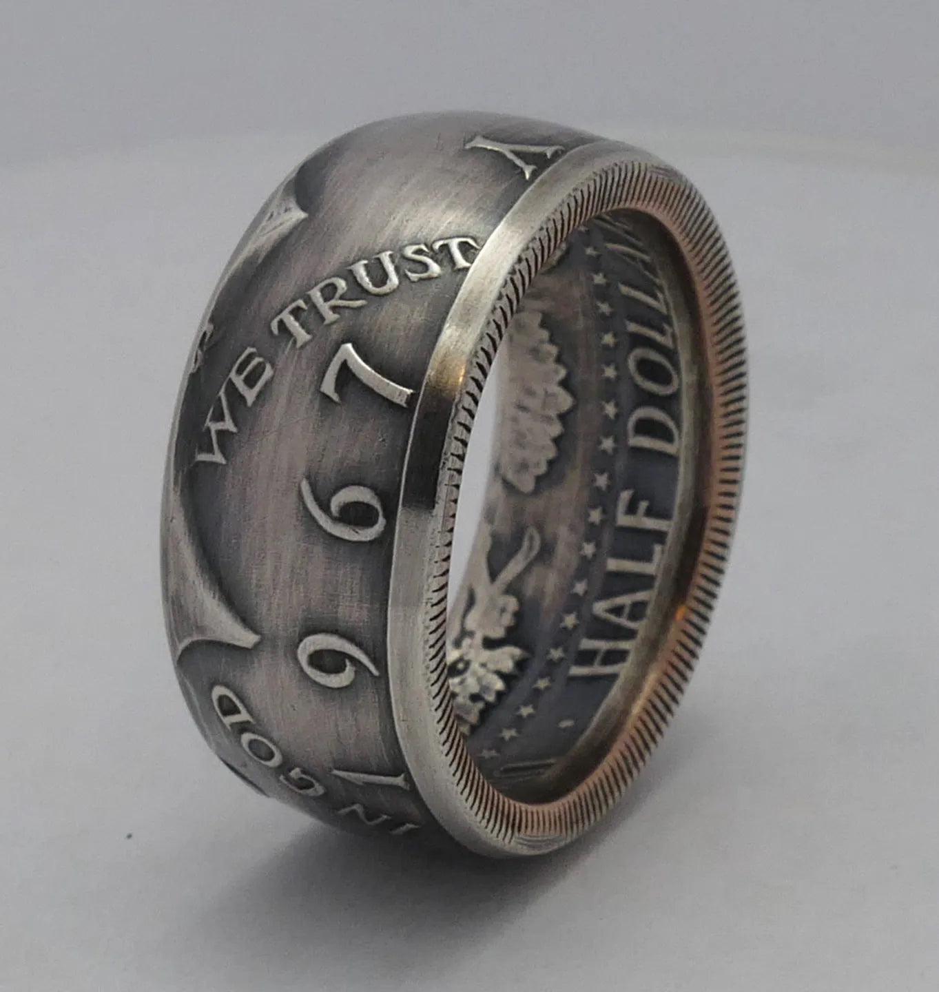 Kennedy Silver Half Dollar Coin Ring