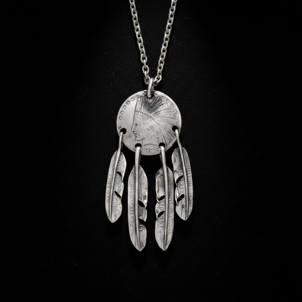 Dreamcatcher Necklace Dark 1