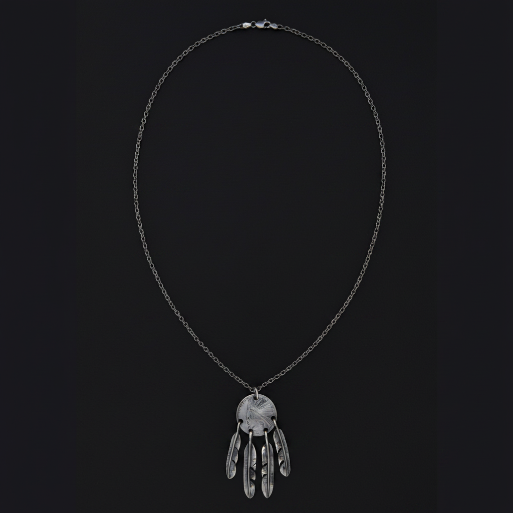 Dreamcatcher Necklace Dark 3