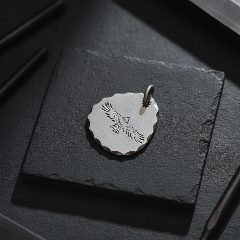 Eagle coin pendant