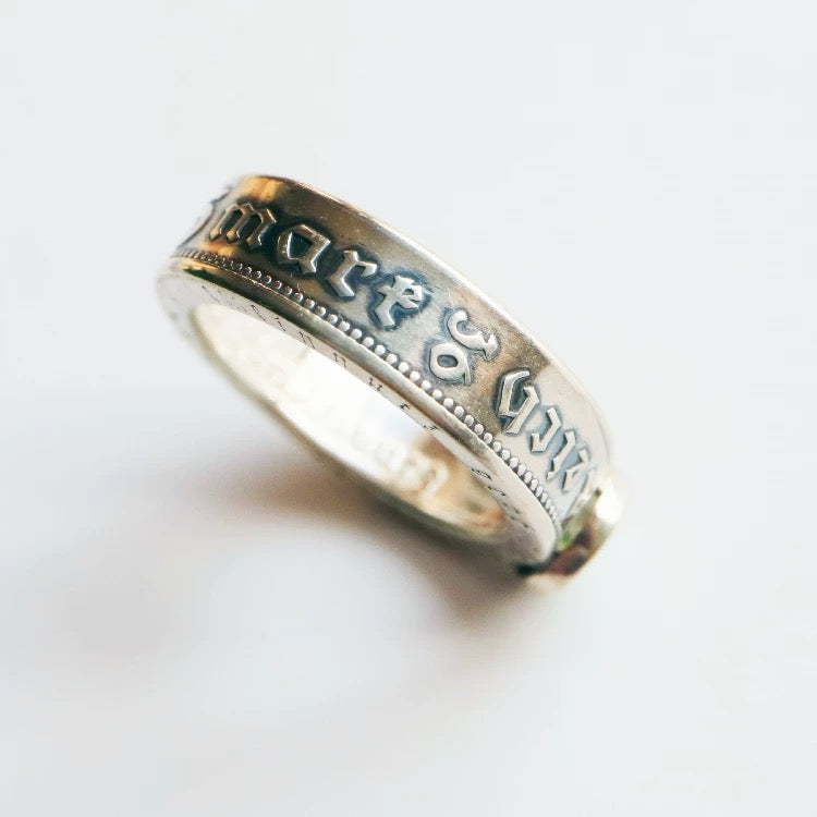 Mark Turquoise Inlaid Vintage Ring