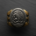 Mexican Coin Ring Slate