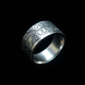 ODIN Viking Coin Ring - Dark Background