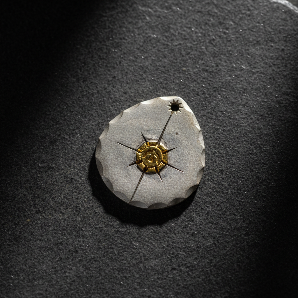 Star compass pendant closeup