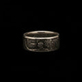 Walking Liberty & Franklin Half Dollar Silver Coin Ring Set | Vintage US Silver Hand Forged Ring